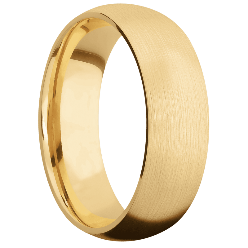 10K Yellow Gold + Satin Finish