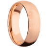 14K Rose Gold + Satin Finish