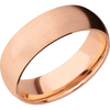14K Rose Gold + Satin Finish